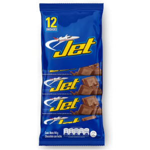 Chocolatina Jet con Leche - 12 Unidades (144g)